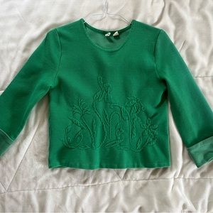 Anthropologie MOTH green sweatshirt